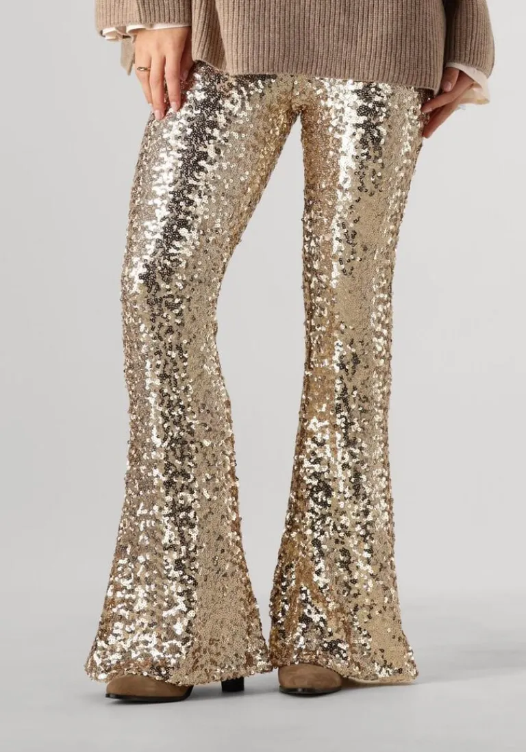 JOSH V en flared broek flora>DAMES Broeken