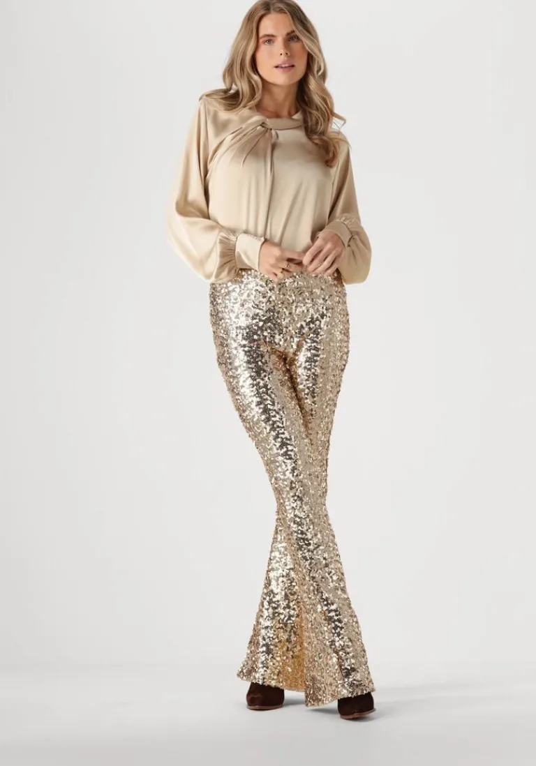 JOSH V en flared broek flora>DAMES Broeken