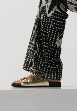 LINA LOCCHI en slippers 2 gesp slipper met studs><noscript><img width=
