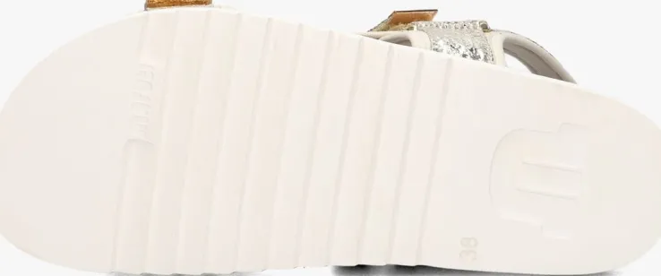 gouden maruti platte sandalen beau