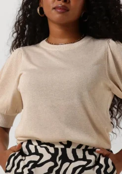 MINUS en t-shirt liva puff sleeve metallic knit pullover><noscript><img width=