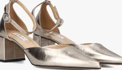 gouden notre-v sandalen met hak 35518