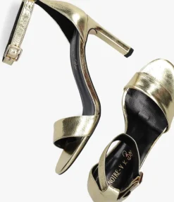 gouden notre-v sandalen x bo - gigi