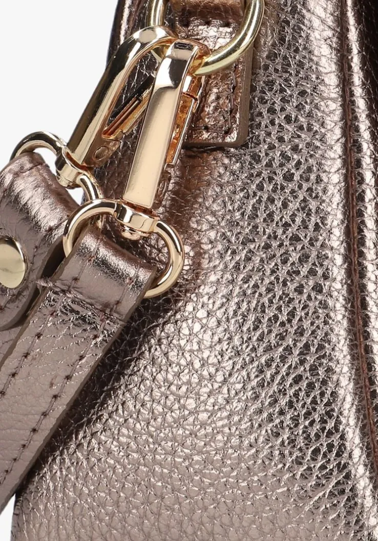 gouden notre-v schoudertas puffy jasmin