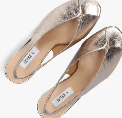 gouden notre-v slingbacks 16068