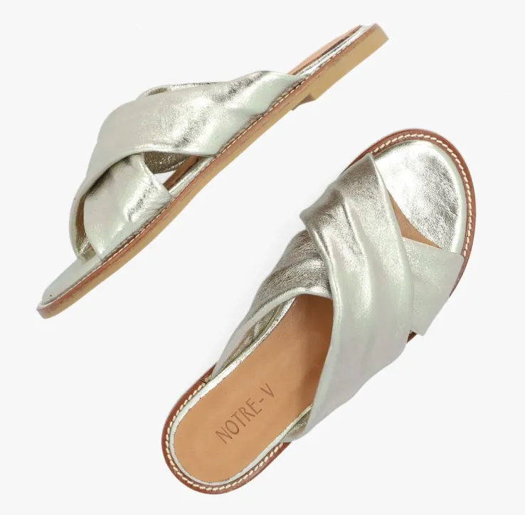gouden notre-v slippers 10366