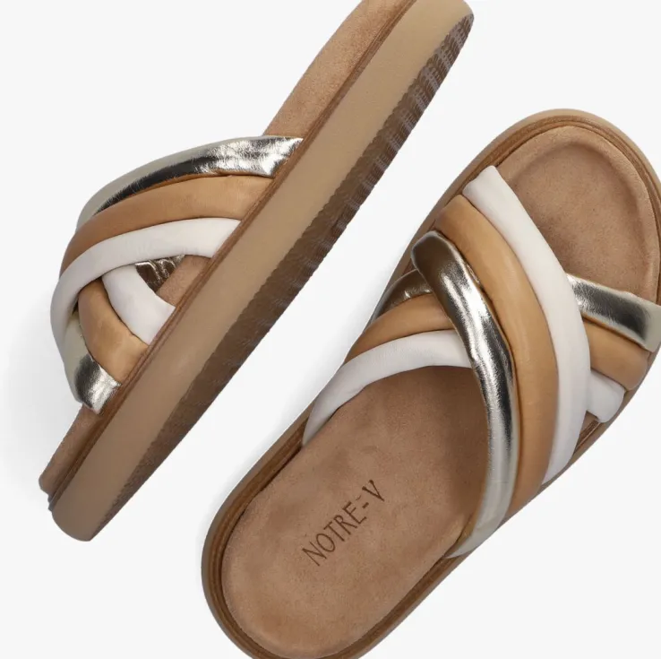 gouden notre-v slippers 837036