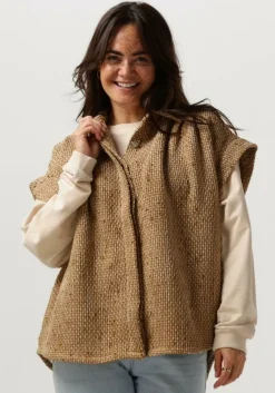 RUBY TUESDAY en top muna oversized short sleeves boucle shirt>DAMES Tops & T-Shirts