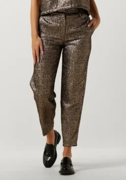 gouden selected femme pantalon slfviolet-ria mw cropped pant