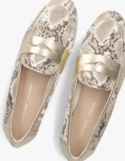 gouden stefano lauran loafers iris