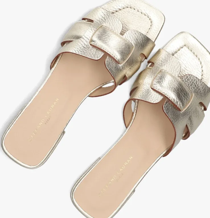 gouden stefano lauran slippers 24050