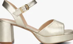 gouden unisa sandalen met hak ney