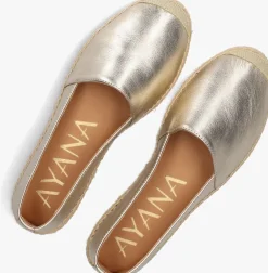 goudkleurig ayana espadrilles omo25yu815
