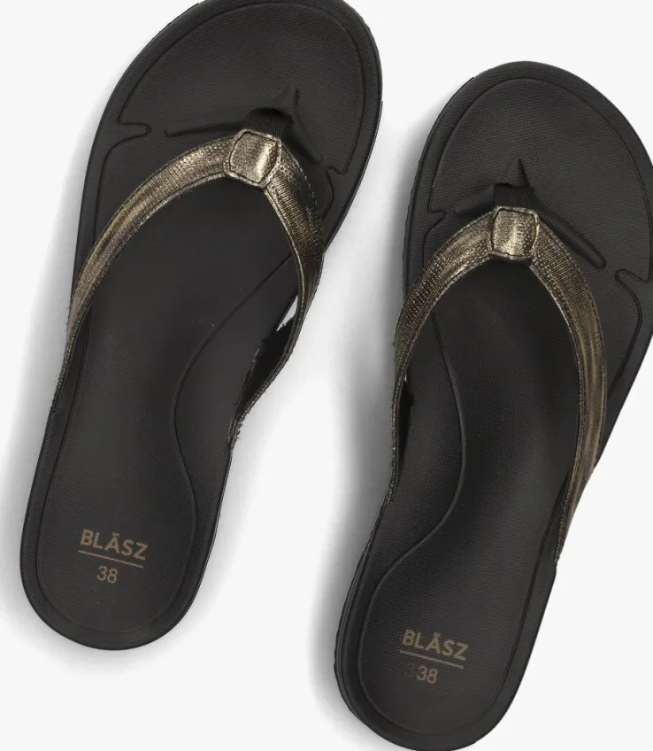 goudkleurig blasz teenslippers bella 2402