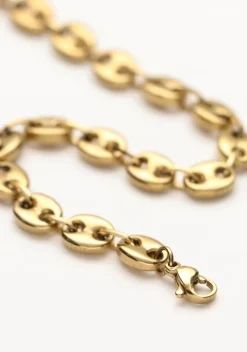 goudkleurig notre-v kettingen ketting schakel #5