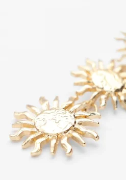 goudkleurig notre-v kettingen necklace sun