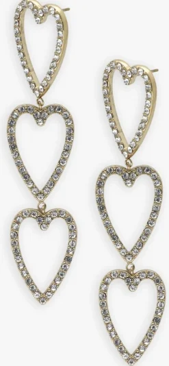 goudkleurig notre-v oorbellen earring #13