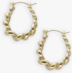 goudkleurig notre-v oorbellen earring #10