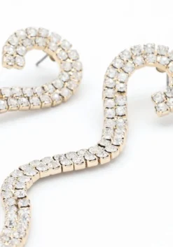 goudkleurig notre-v oorbellen x bo - sprankling python