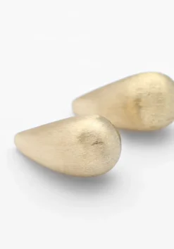 goudkleurig notre-v oorbellen earring#4