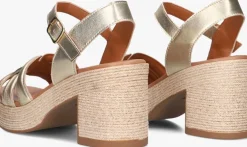 goudkleurig notre-v sandalen met hak as-2000