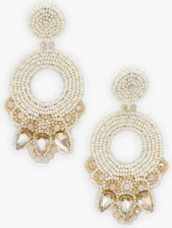 goudkleurig paulie pocket oorbellen statement spark earrings