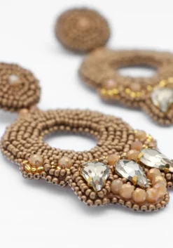 goudkleurig paulie pocket oorbellen statement spark earrings