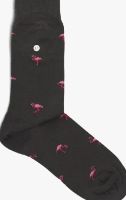 grijze alfredo gonzales sokken flamingos
