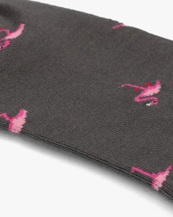 grijze alfredo gonzales sokken flamingos