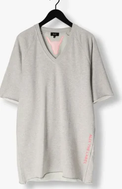 ALIX THE LABEL grijze mini jurk knitted sweat dress><noscript><img width=