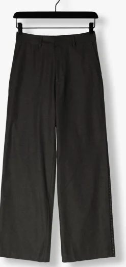 ALIX THE LABEL grijze pantalon ladies woven wide leg pants><noscript><img width=