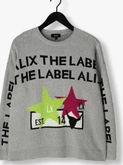 grijze alix the label trui ladies knitted alix the label pullover