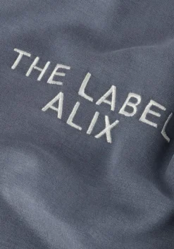 grijze alix the label t-shirt ladies knitted flowy cropped tshirt