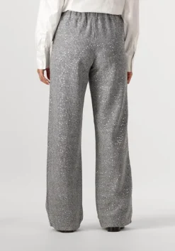 ALIX THE LABEL grijze wijde broek ladies woven sequin pant><noscript><img width=