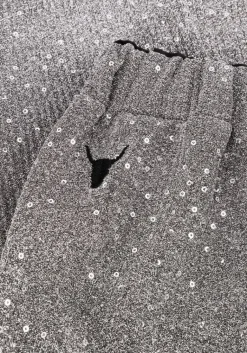 ALIX THE LABEL grijze wijde broek ladies woven sequin pant><noscript><img width=