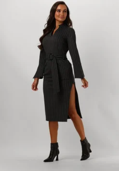 ANA ALCAZAR grijze midi jurk tight dress>DAMES Jurken