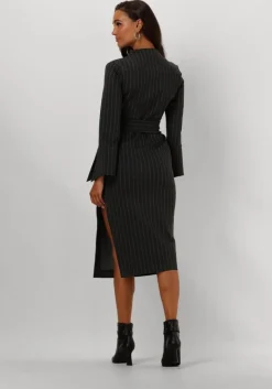 ANA ALCAZAR grijze midi jurk tight dress><noscript><img width=