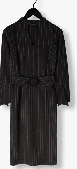 ANA ALCAZAR grijze midi jurk tight dress><noscript><img width=