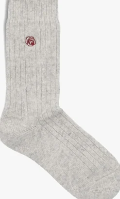 grijze becksondergaard sokken rose wola sock