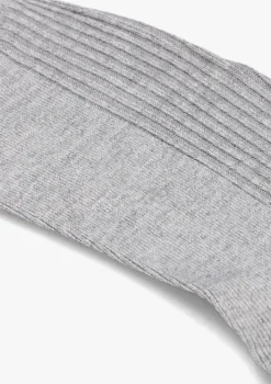 BECKSONDERGAARD grijze sokken telma solid sock>DAMES Beenmode