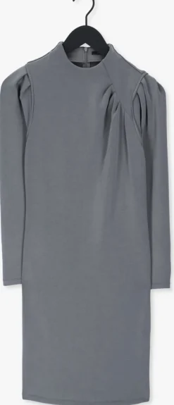 BRUUNS BAZAAR grijze midi jurk irit warren><noscript><img width=