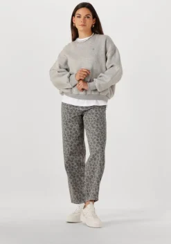 BY-BAR grijze sweater bibi lucky curve sweater>DAMES Truien & Vesten