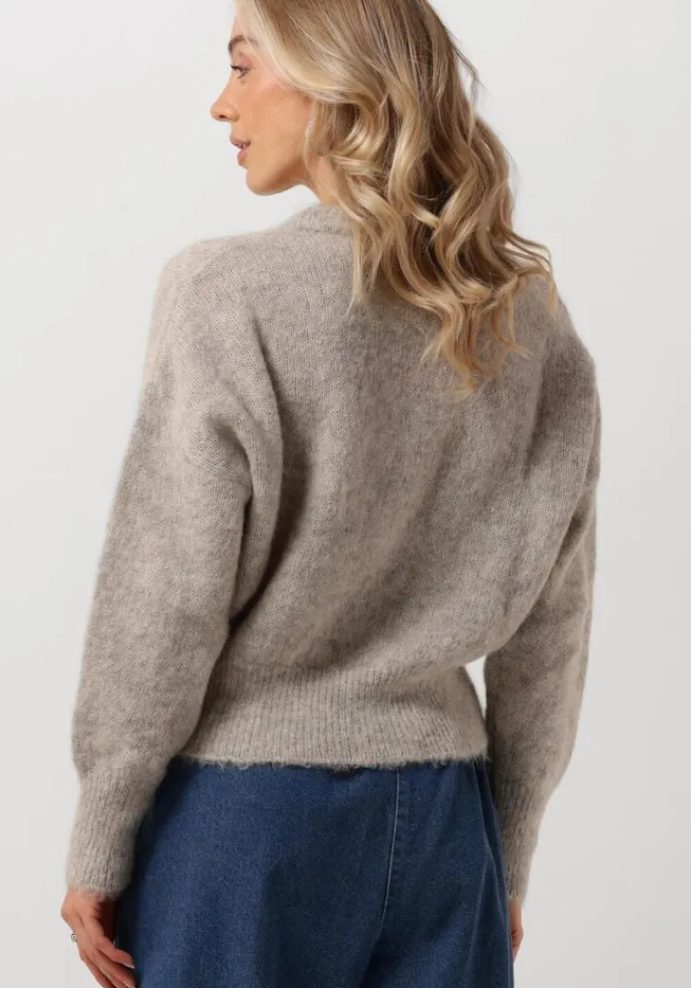 BY-BAR grijze trui sonny natural pullover>DAMES Truien & Vesten