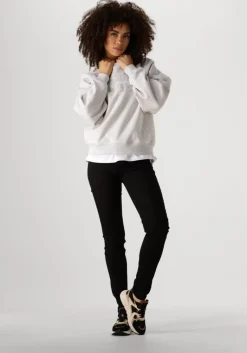 CALVIN KLEIN grijze trui chenille monologo crewneck>DAMES Truien & Vesten