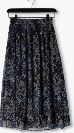 grijze catwalk junkie midirok sk cloudy leaves