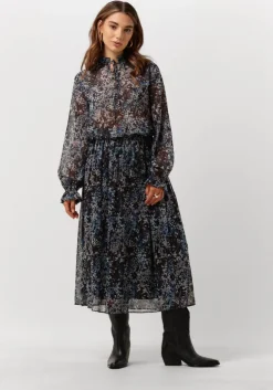 grijze catwalk junkie midirok sk cloudy leaves