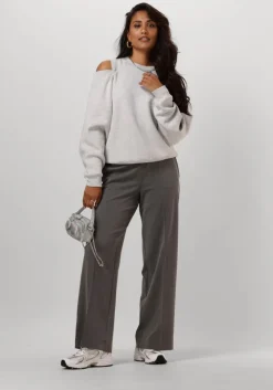 grijze catwalk junkie sweater relaxed open shoulder sweater