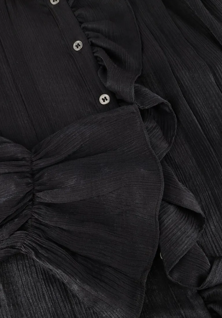 CO'COUTURE grijze co'couture blouses melina frill shirt>DAMES Blouses