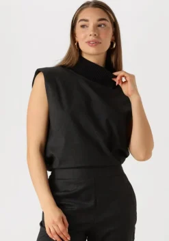 CO'COUTURE grijze co'couture gilet kaya rib turtleneck vest>DAMES Gilets|Blazers