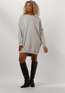 CO'COUTURE grijze co'couture mini jurk clean oversized sweat dress>DAMES Jurken